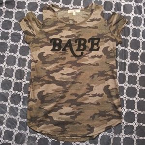 Camo "Babe" T-shirt